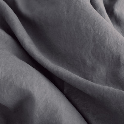 Pellava pussilakanasetti - Dark Grey (Parivuode) - Linen Tales