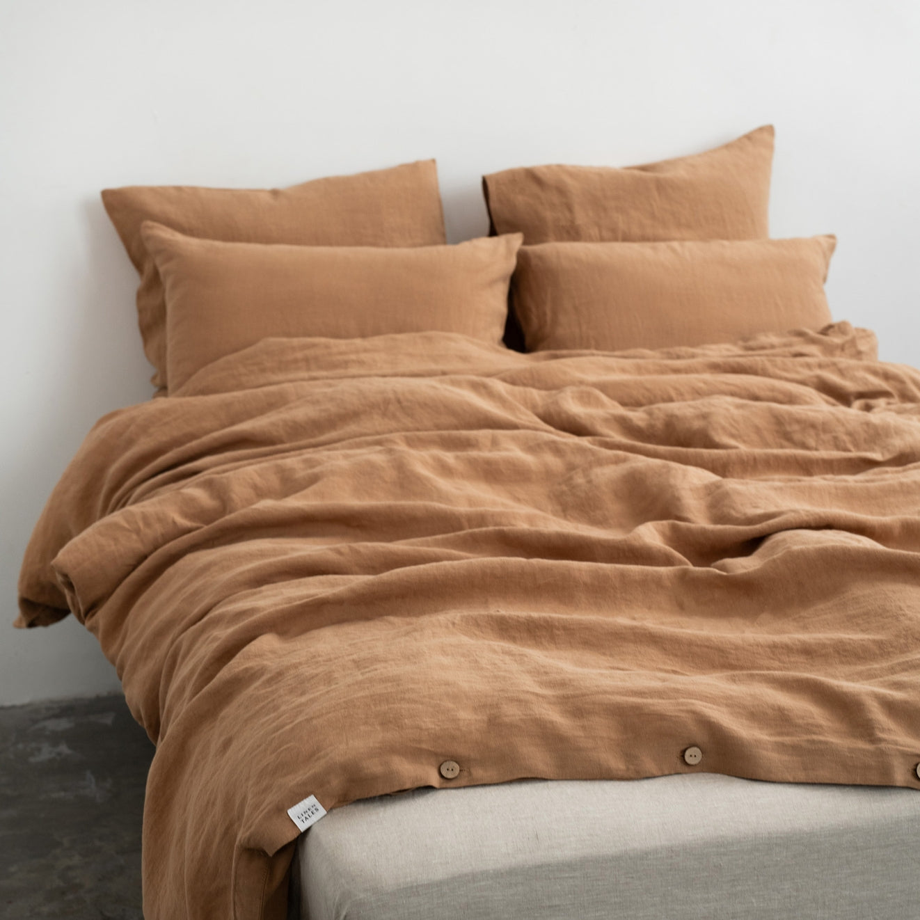 Pellava pussilakanasetti - Camel (Parivuode) - Linen Tales