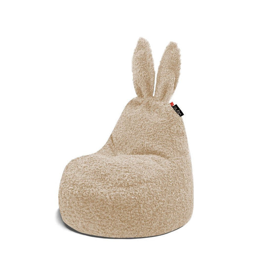 Säkkituoli Qubo™ Baby Rabbit Wheat FLUFFY FIT - Kotikauppa