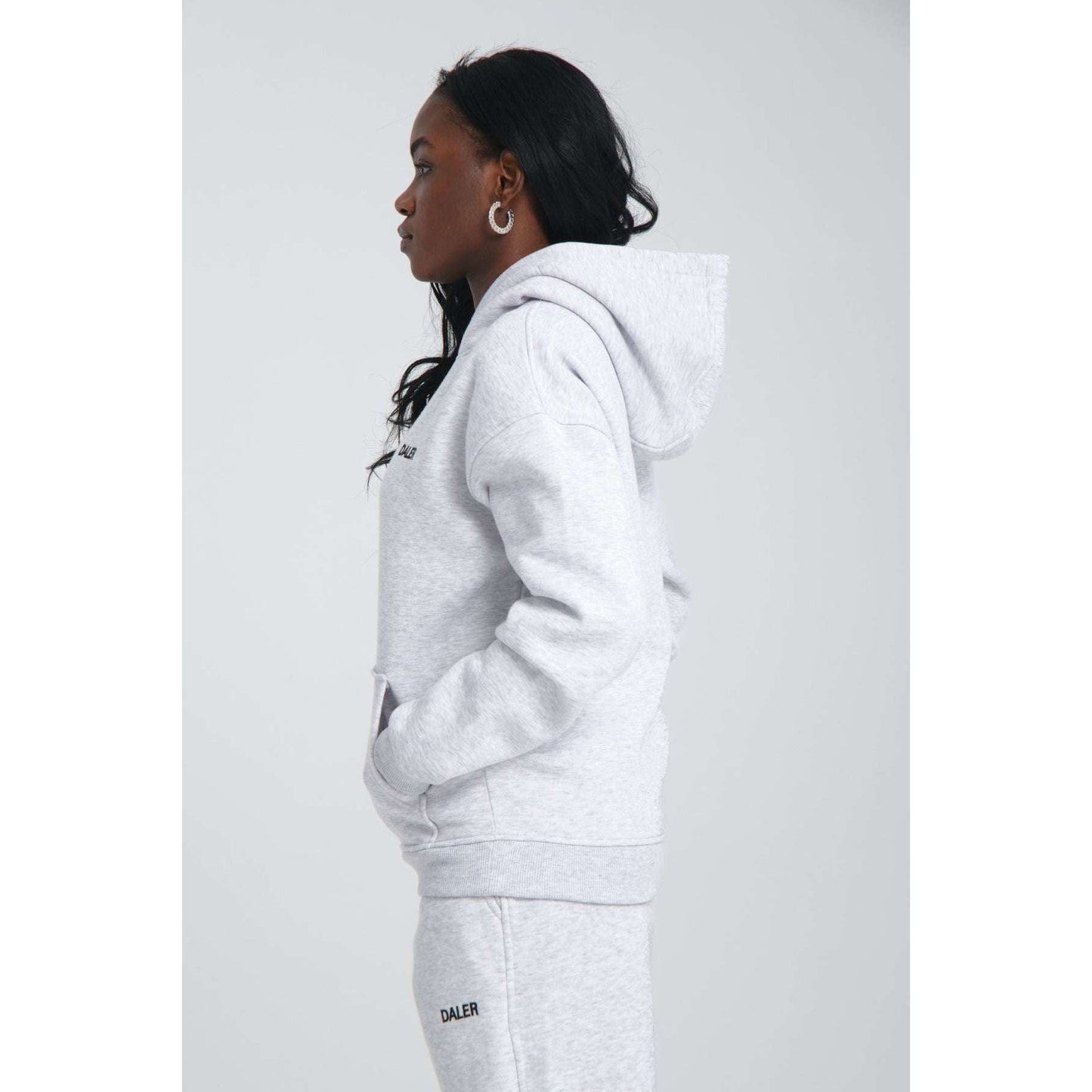 Basic Heavyweight Hoodie - Grey Melange
