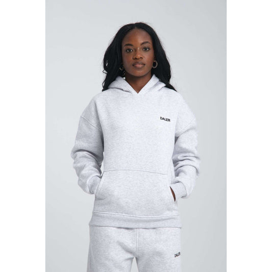 Basic Heavyweight Hoodie - Grey Melange