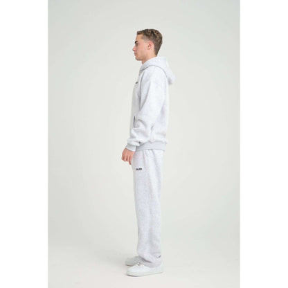 Basic Heavyweight Zipper Hoodie - Grey Melange