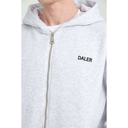 Basic Heavyweight Zipper Hoodie - Grey Melange