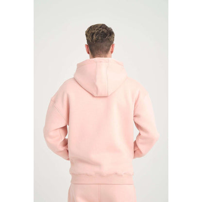Basic Heavyweight Zipper Hoodie - Pink