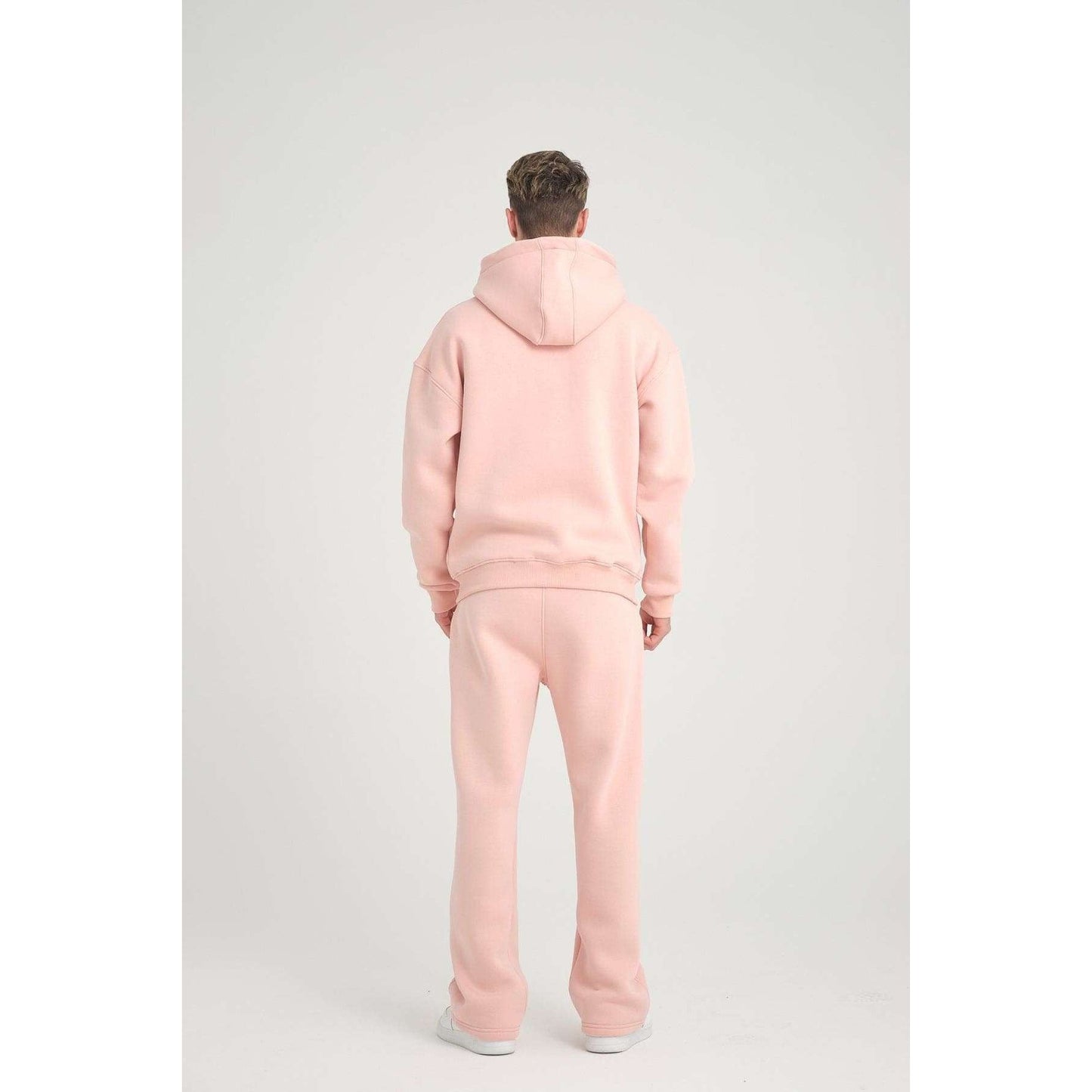 Basic Heavyweight Zipper Hoodie - Pink