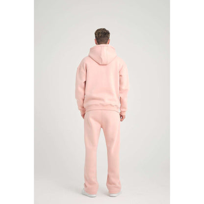 Basic Heavyweight Zipper Hoodie - Pink