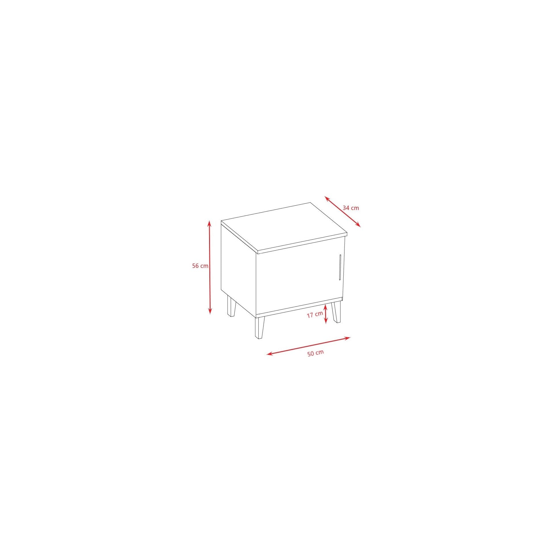 Bedside Table Kubi - Cashmere