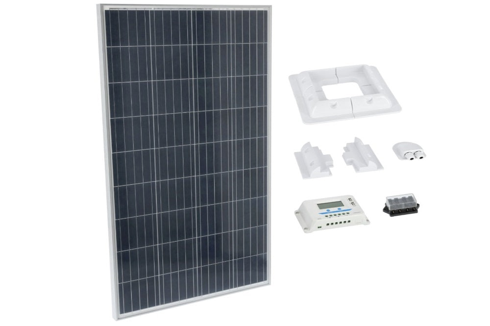 BrightSolar 160W aurinkopaneelisetti matkailuajoneuvoon