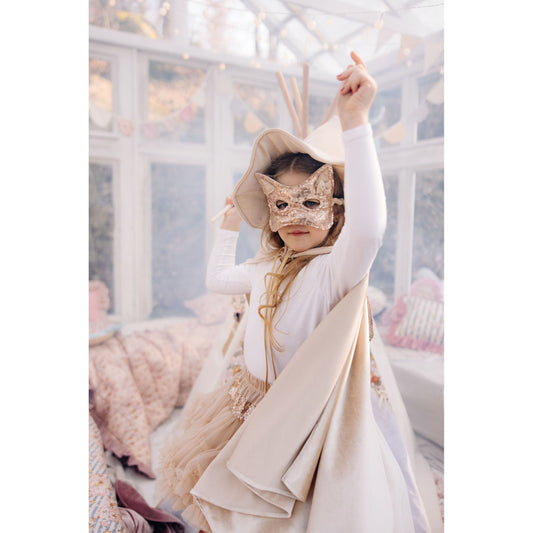 Cat Mask - Rose Gold Sequins