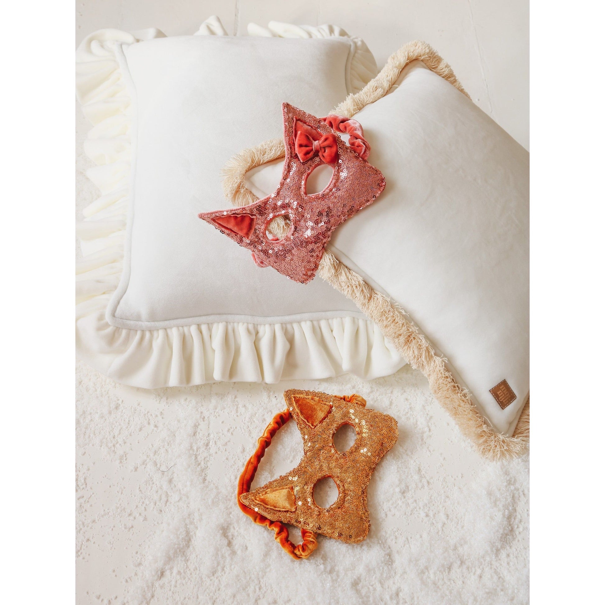 Cat Mask - Pink Sequins