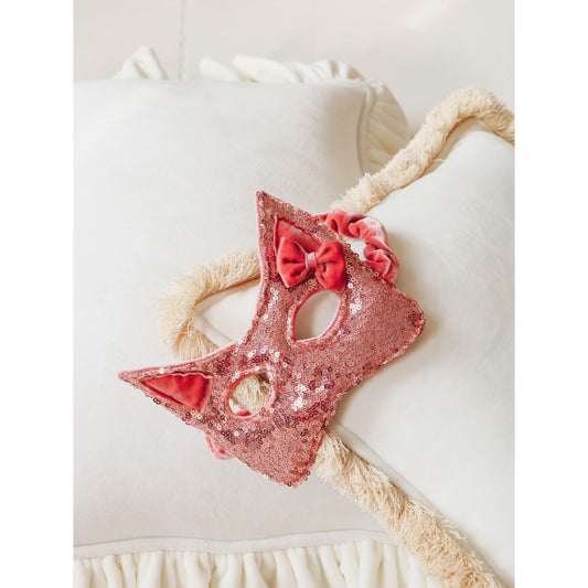 Cat Mask - Pink Sequins