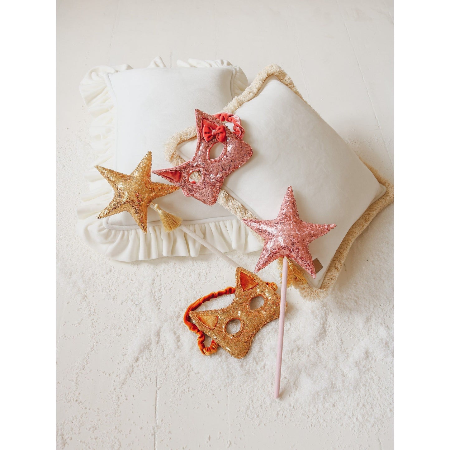 Cat Mask - Pink Sequins