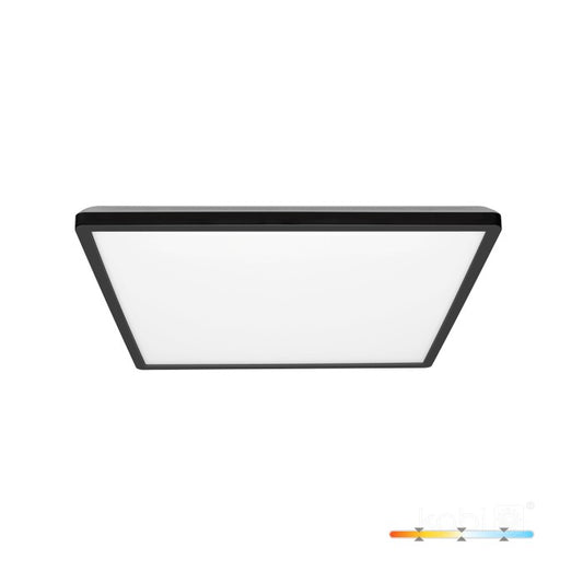 Kattovalaisin LED NIVERA SQUARE 18W 3CCT IP54 musta Kobi Premium