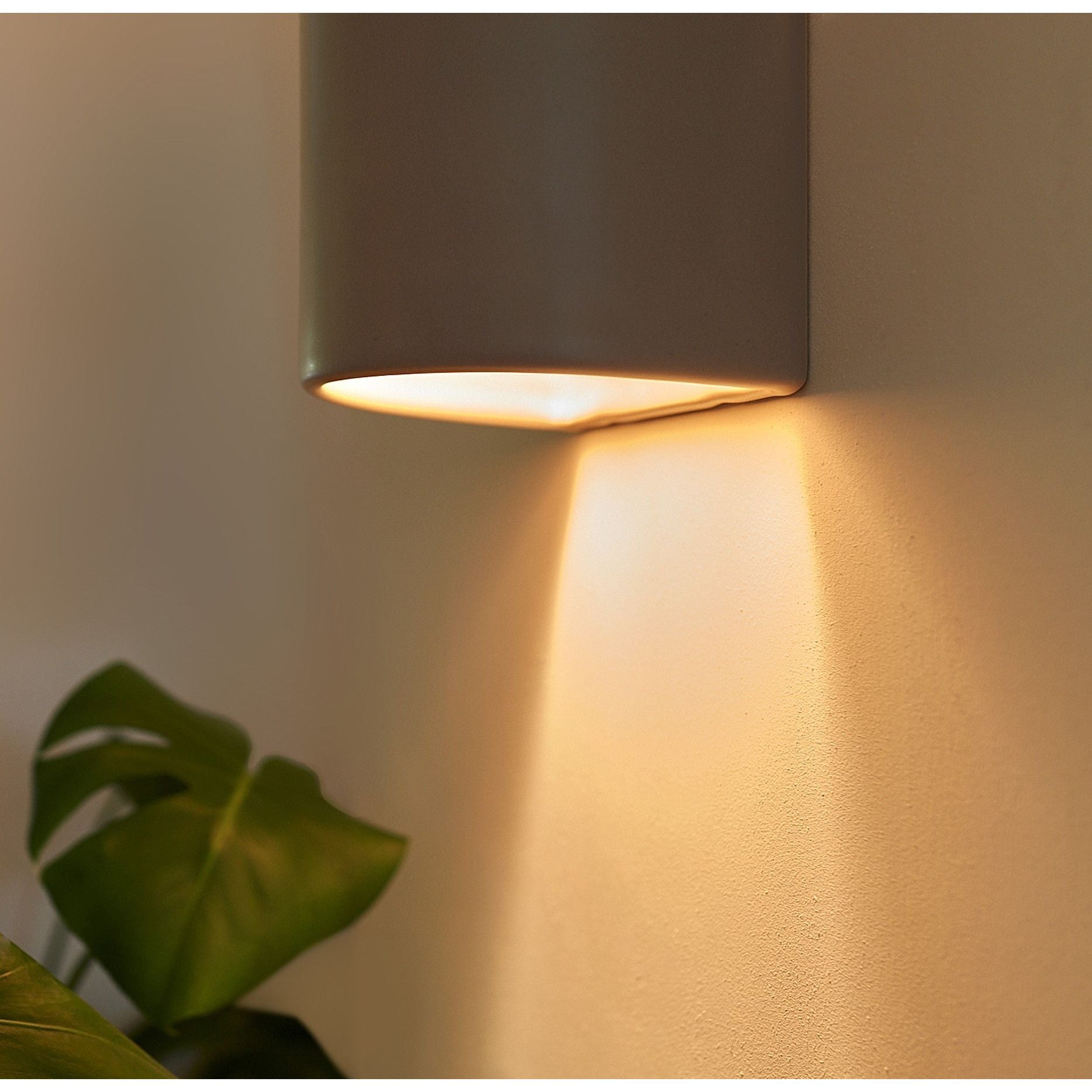 Ceramic wall light CURVE - Taupe