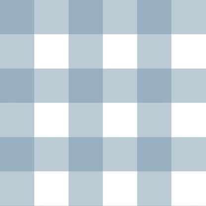 Check Classic Wallpaper -  Light Blue 