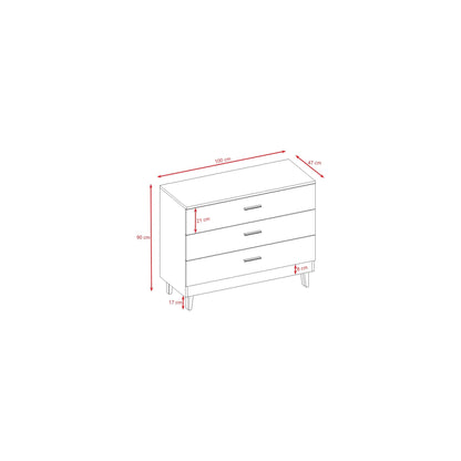 Chest of Drawers Kubi - White