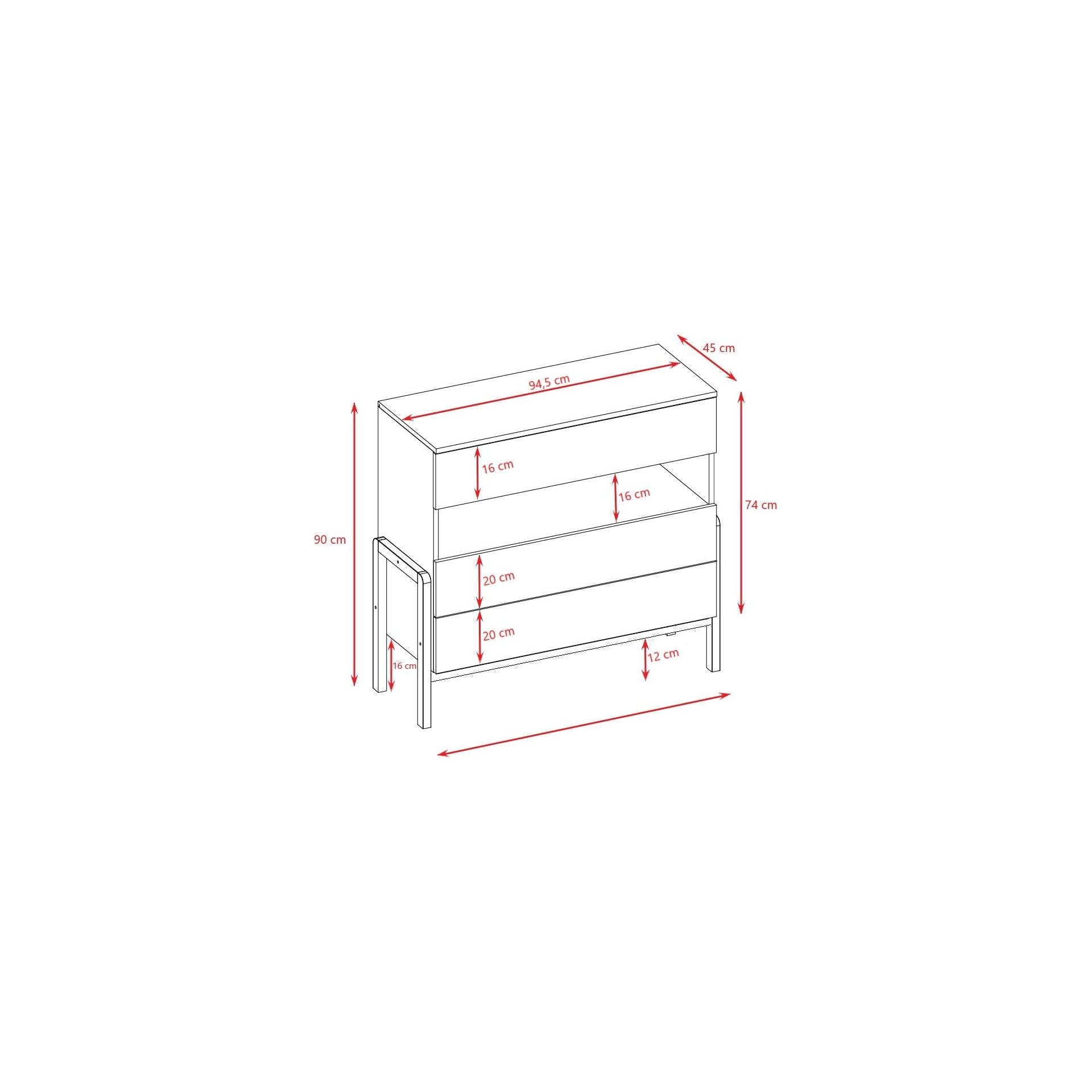 Chest of Drawers Victor