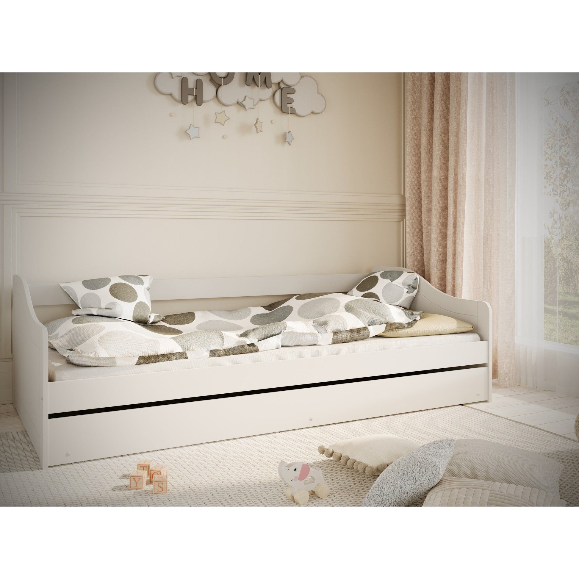 Children's Bed Blanka - White