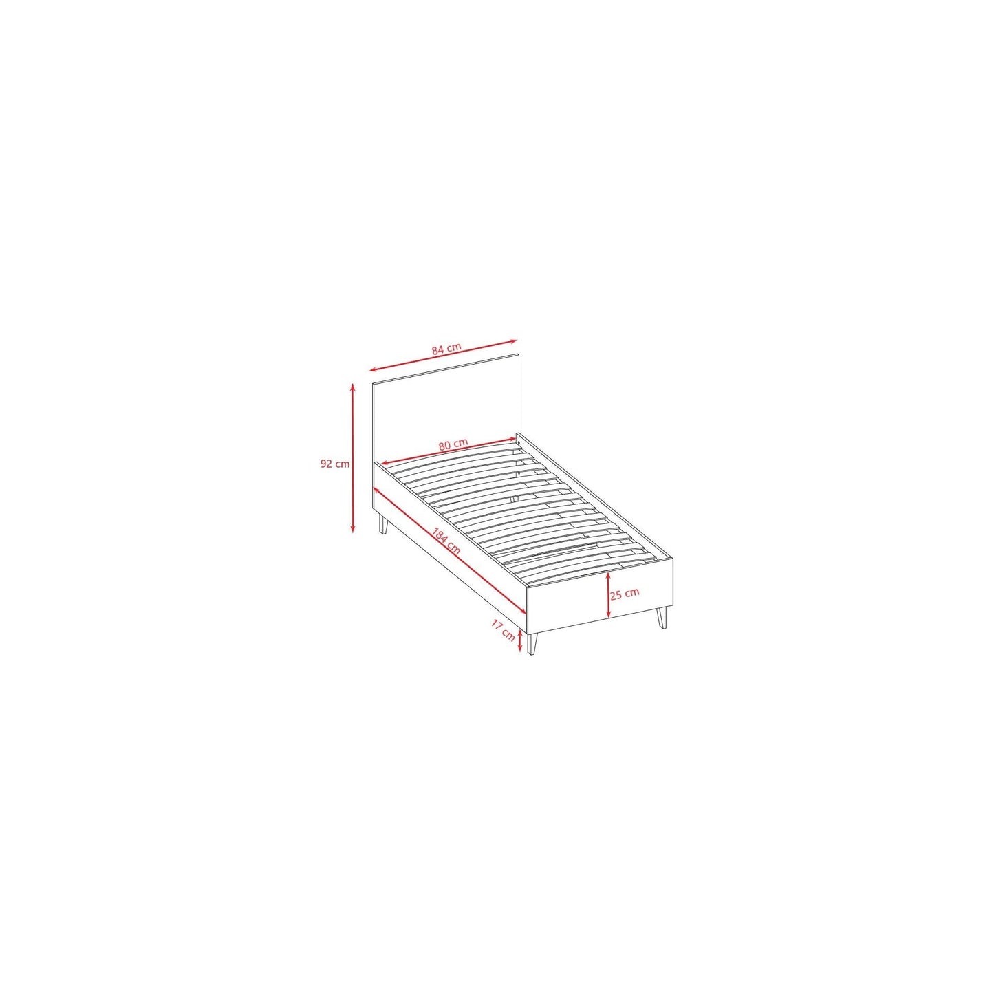 Children's Bed Kubi - Grey
