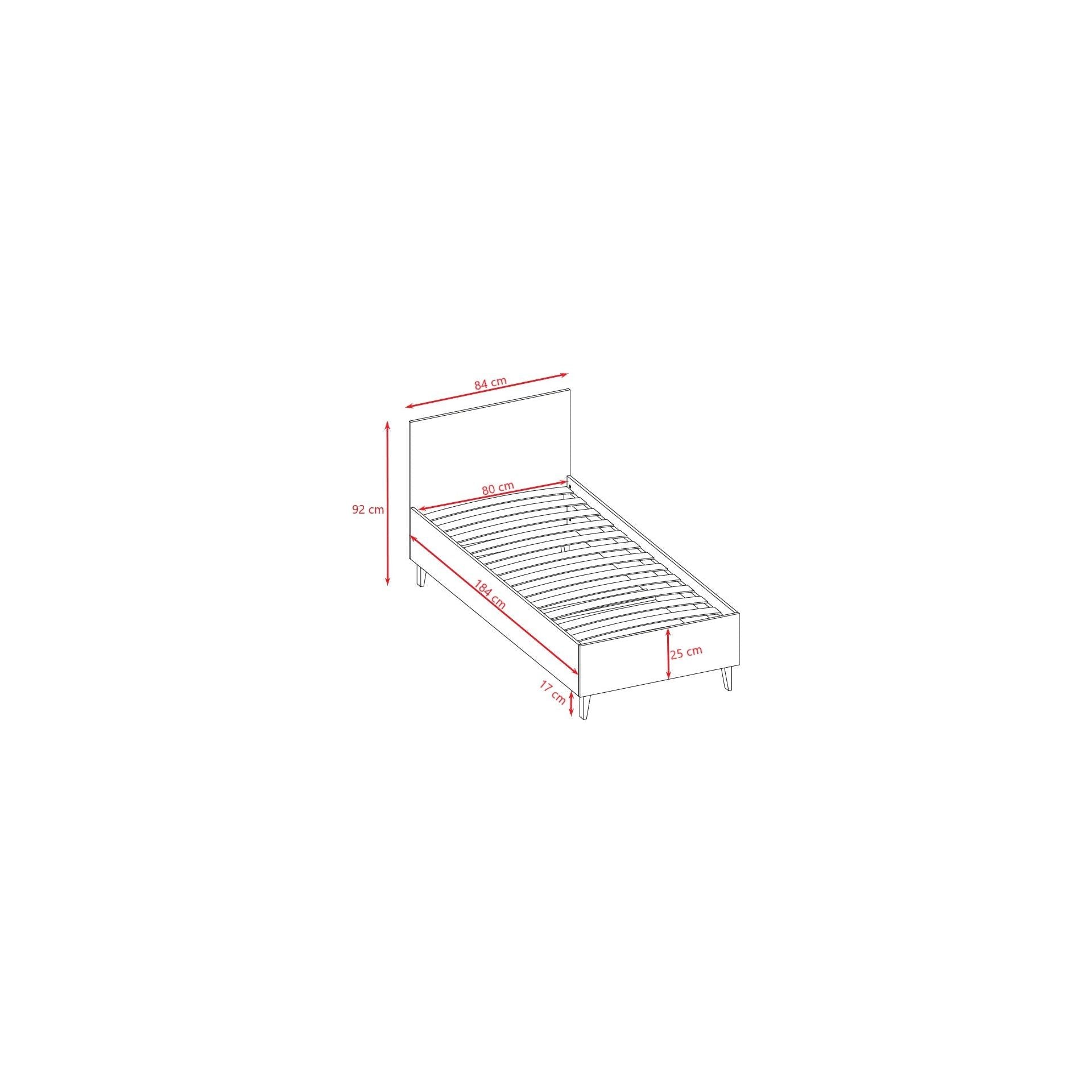 Children's Bed Kubi - Grey