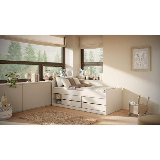 Children's Bed Leon - White