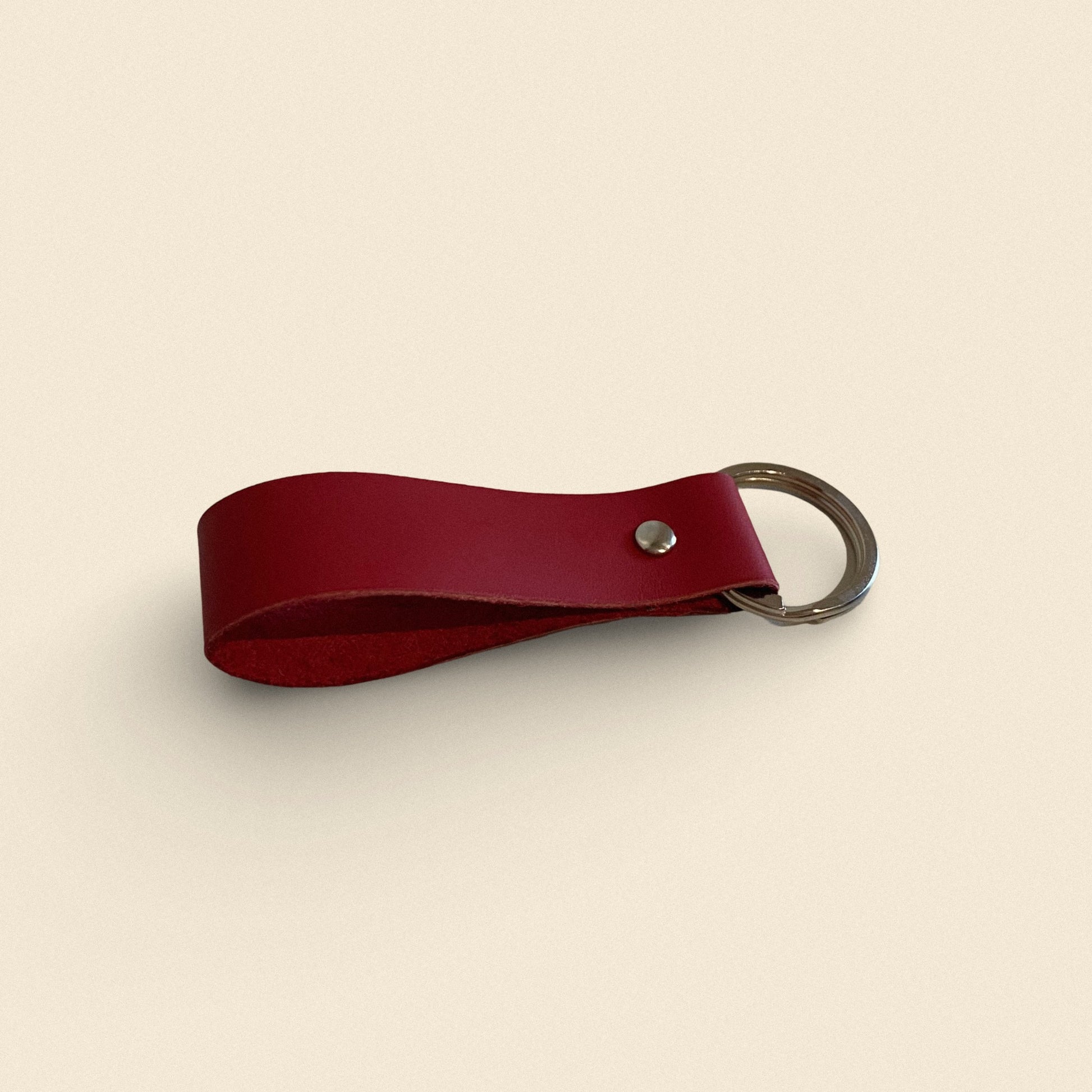 Handmade Leather Keychain - Classic Loop