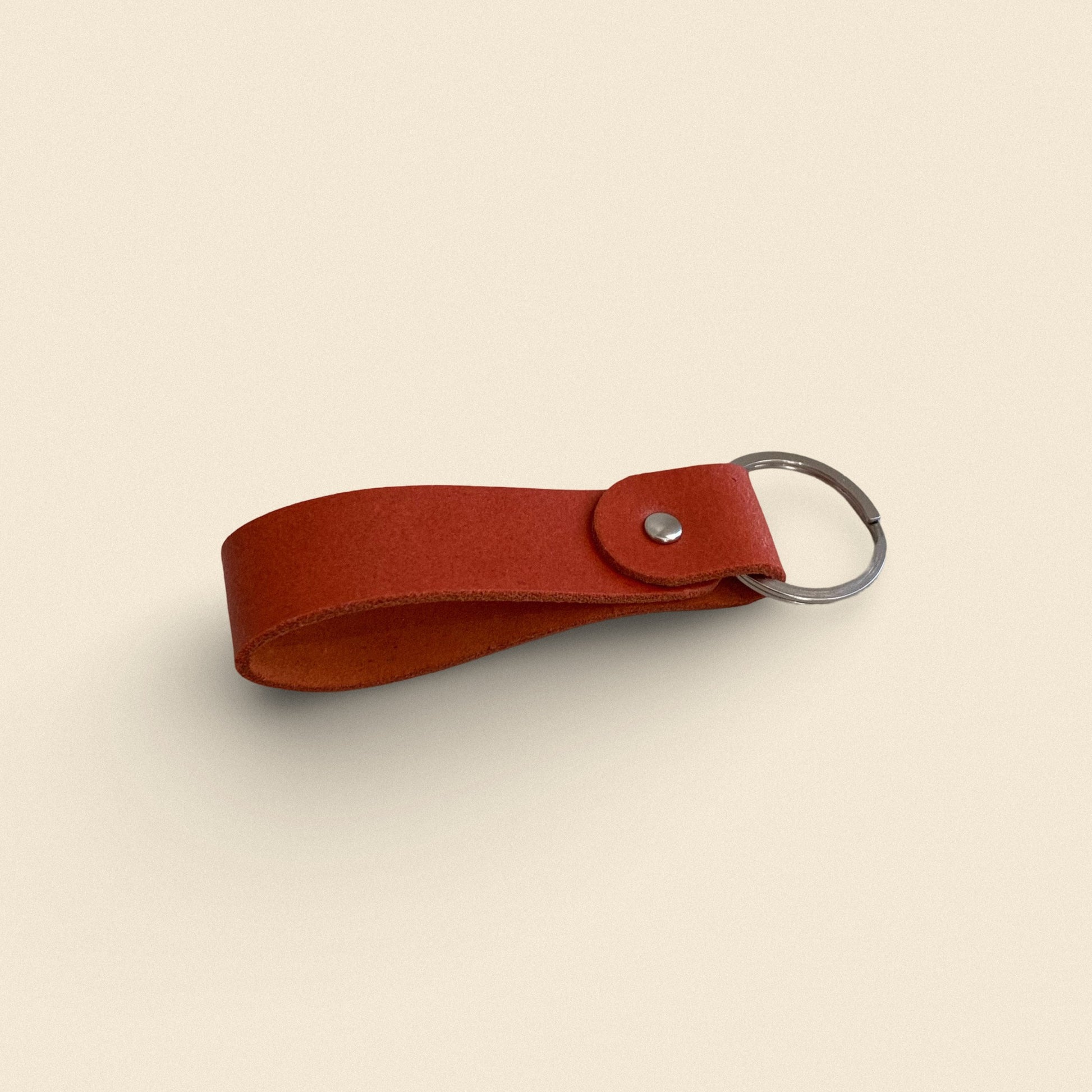 Handmade Leather Keychain - Top Loop