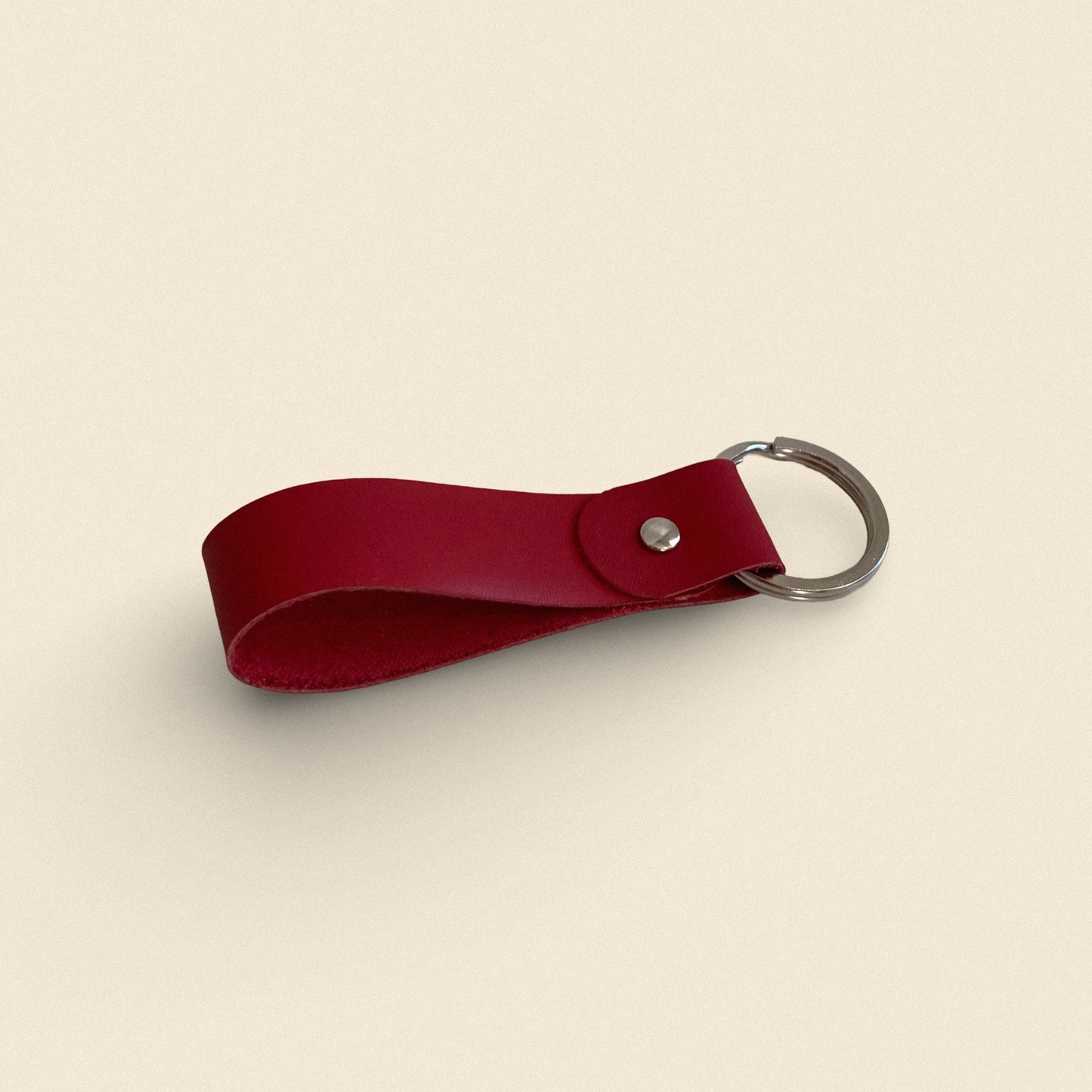 Handmade Leather Keychain - Top Loop