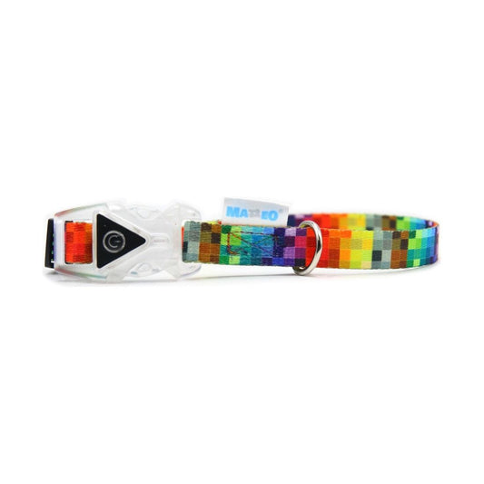 Collar With A LED Plastic Buckle  - Pixels