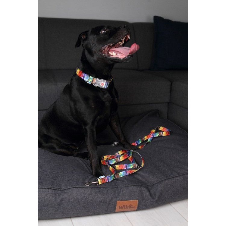 Collar With A LED Plastic Buckle  - Pixels