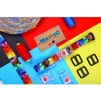 Collar With A LED Plastic Buckle  - Pixels