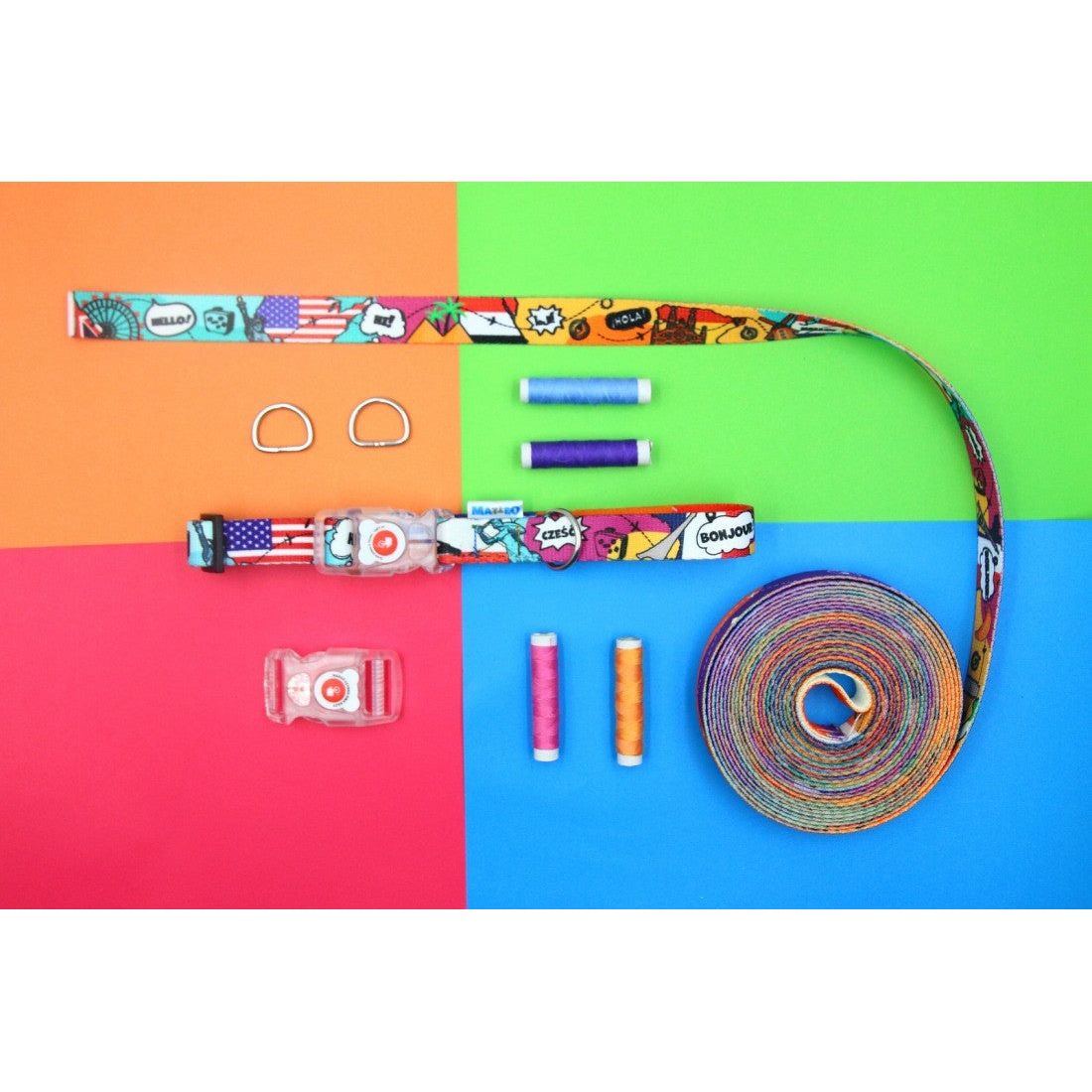 Collar With A LED Plastic Buckle – Travel