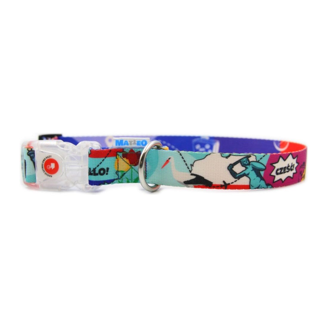 Collar With A LED Plastic Buckle – Travel