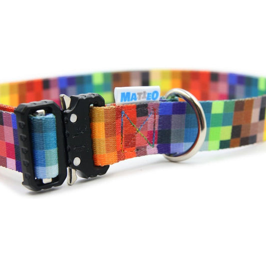 Collar With A Metal Buckle - Pixels
