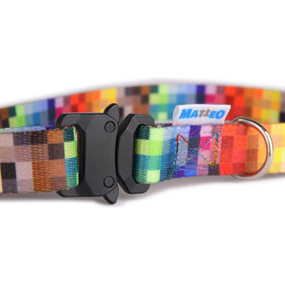 Collar With A Metal Buckle - Pixels