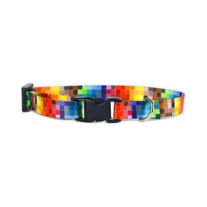 Collar With A Plastic Buckle - Pixels