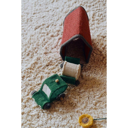Cotton Play Rug Farm Fields with 7 Cotton Toys, 120x170 cm