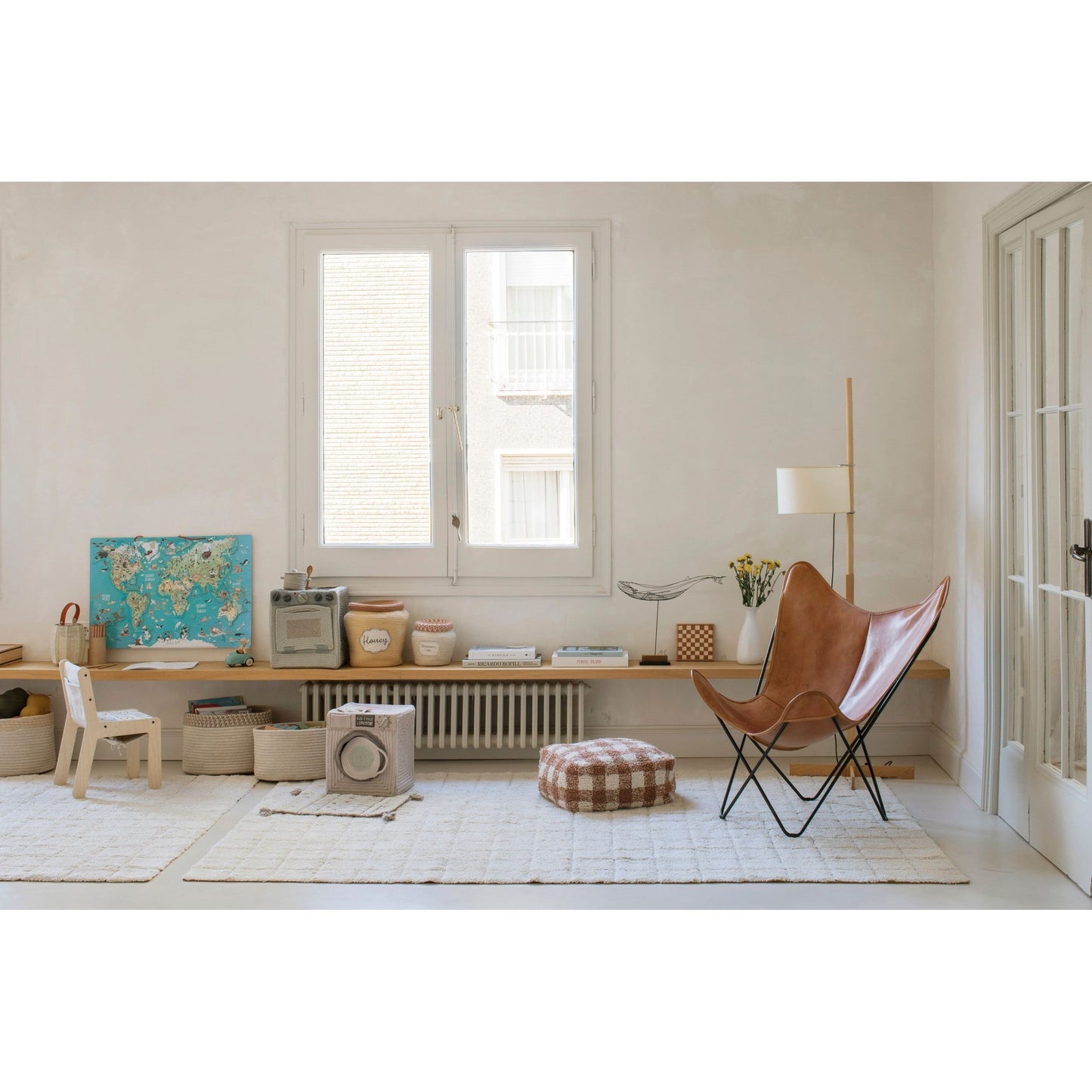 Washable Cotton Rug Mosaic, 120x160 cm