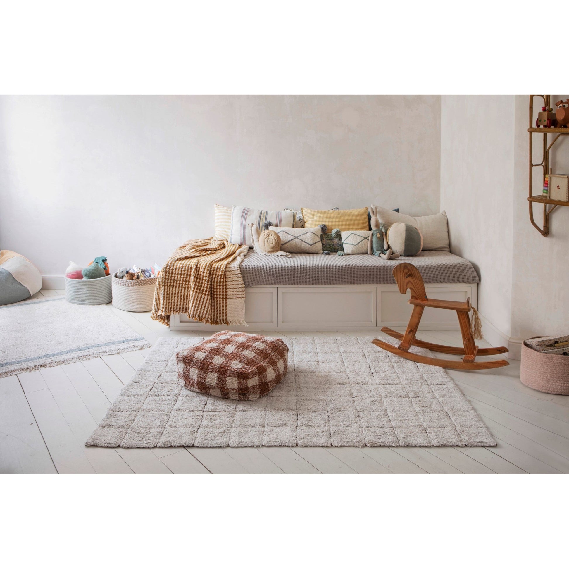 Washable Cotton Rug Mosaic, 120x160 cm