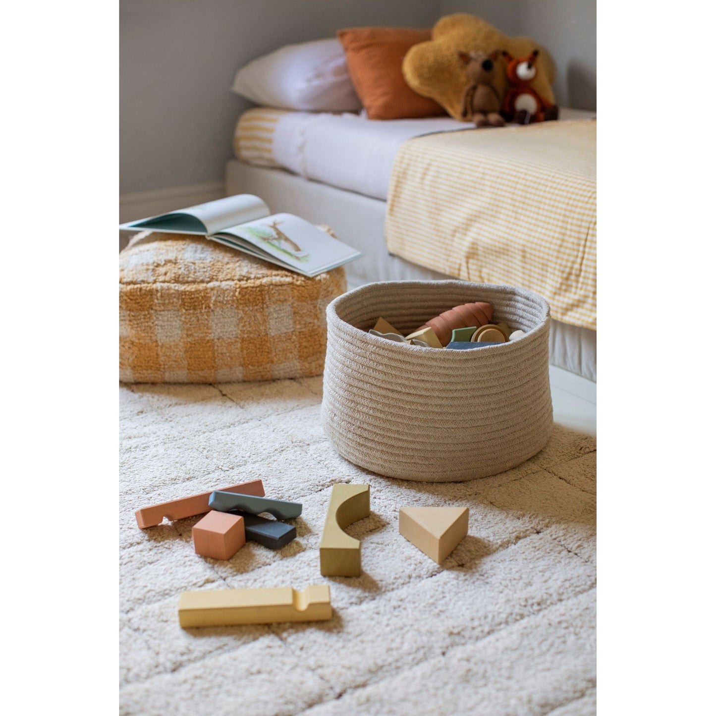 Washable Cotton Rug Mosaic, 120x160 cm