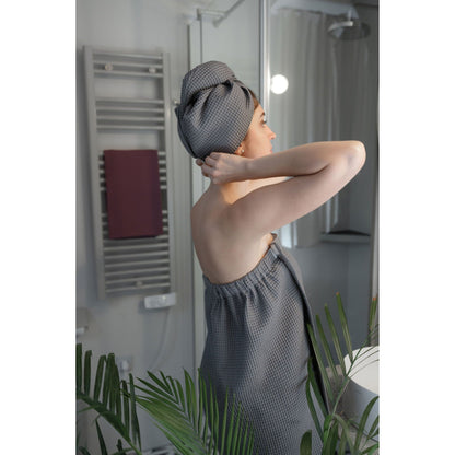 Cotton Waffle Sauna Wrap With Velcro