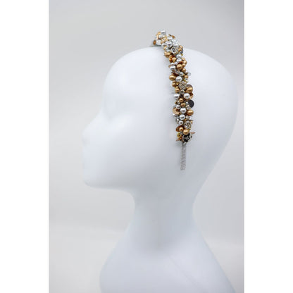 Headband Lena with Crystals, Pearls, Beads and Sequins