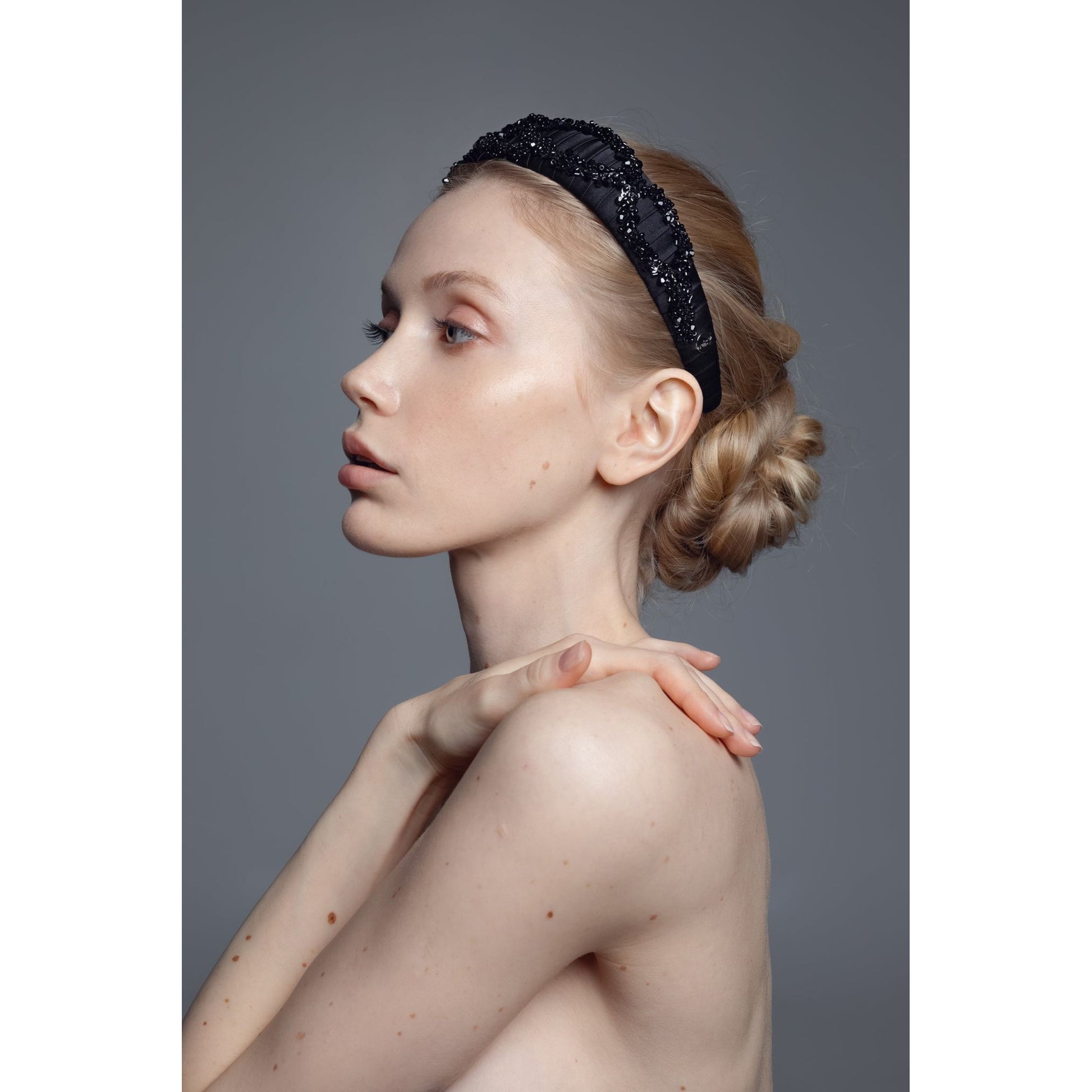 Mulberry Silk Beaded Headband Hestia