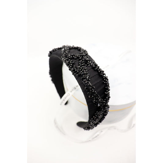 Mulberry Silk Beaded Headband Hestia