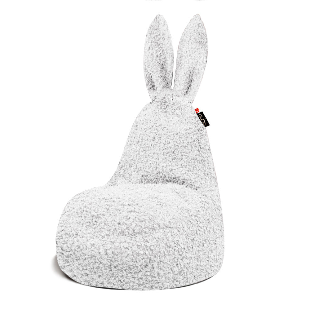 Säkkituoli Qubo™ Daddy Rabbit Snowdrop FLUFFY FIT - Kotikauppa