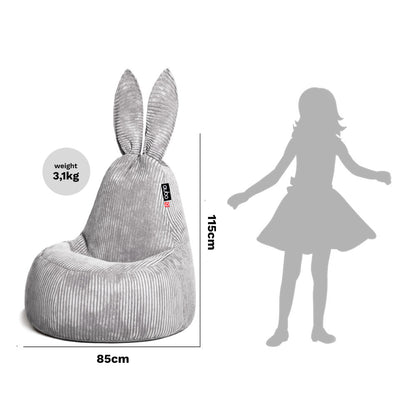 Säkkituoli Qubo™ Daddy Rabbit Pebble POP FIT