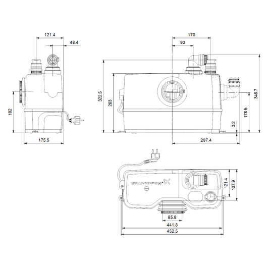 PIENPUMPPAAMO GRUNDFOS SOLOLIFT2 WC-1 1XTULOYHDE