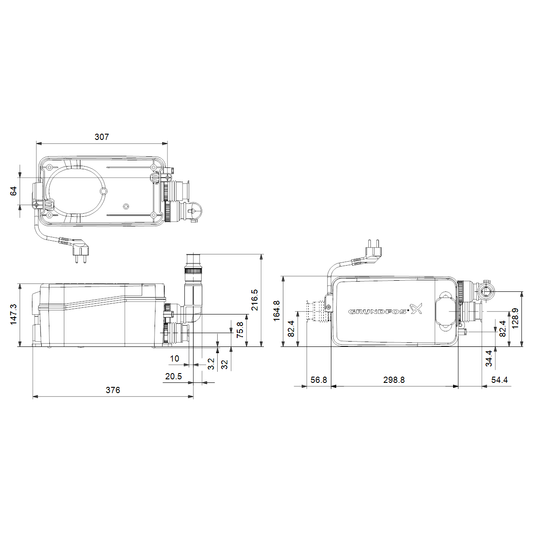 PIENPUMPPAAMO GRUNDFOS SOLOLIFT2 D-2 HARMAILLE VESILLE