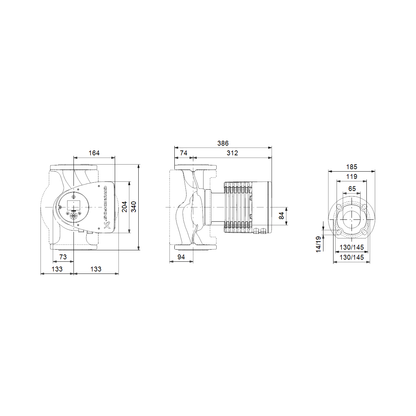 LÄMPÖJOHTOPUMPPU GRUNDFOS MAGNA3 65-120F 340 1x230V