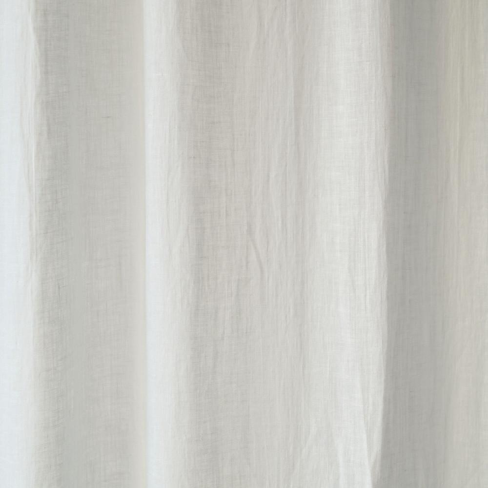 Pellavaverho (tankoon sidottavat) - Valkoinen - 2 kpl Setti - Linen Tales